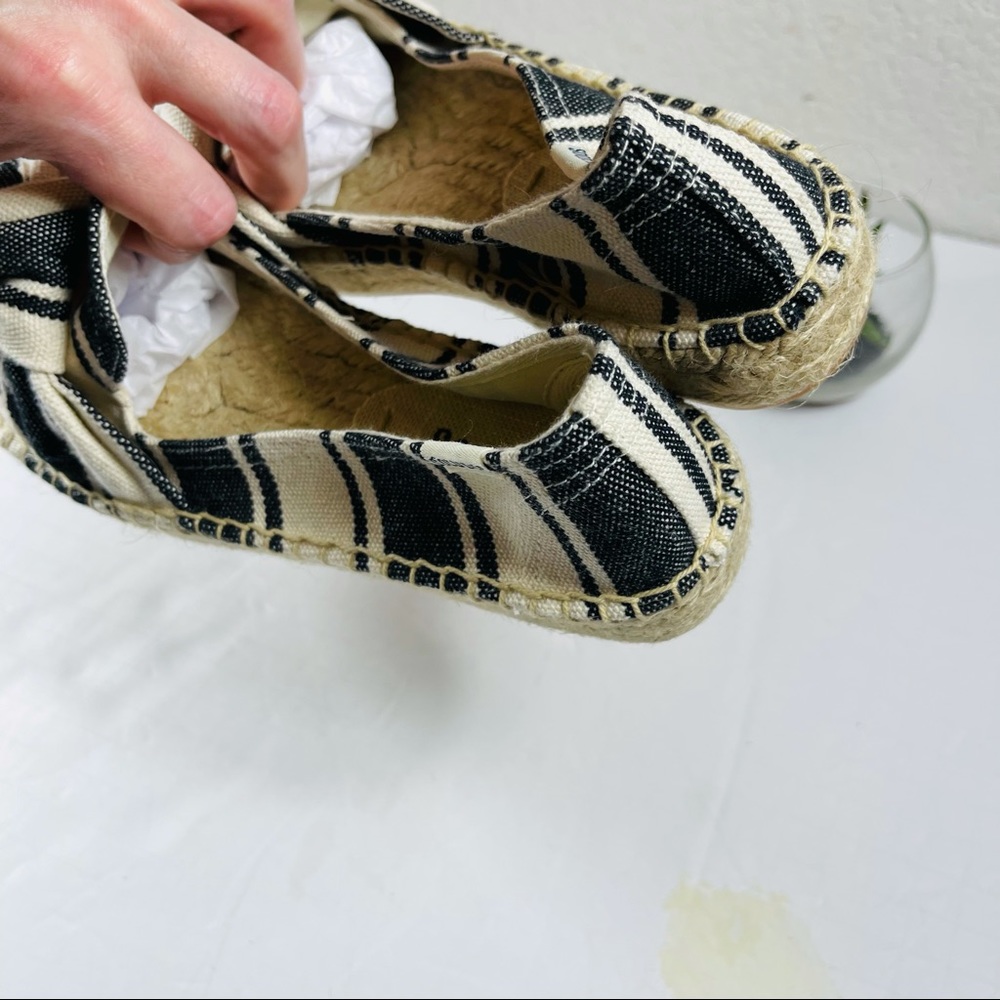 Soludos Platform Espadrilles Striped Knotted Smok… - image 7